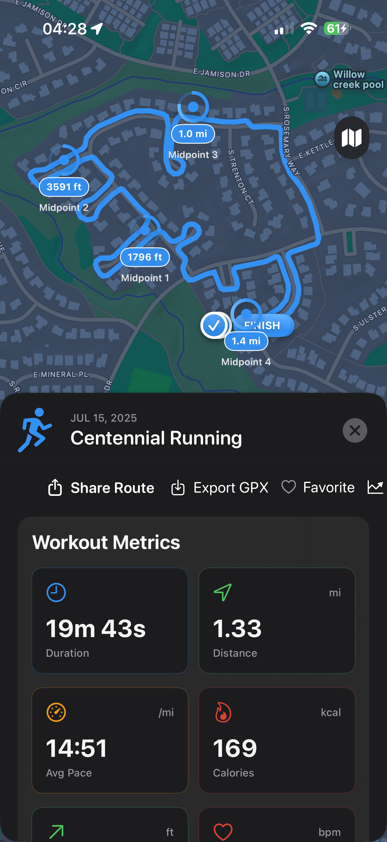 Workout Wanderer Screenshot 1